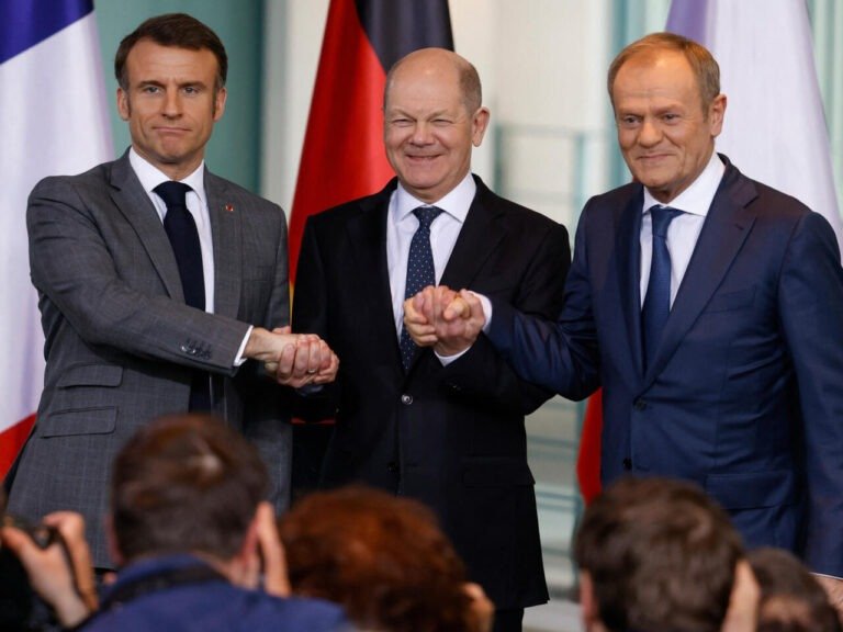 Macron, Scholz, and Tusk Unite: Joint Effort to Mend Fences on Ukraine Strategy